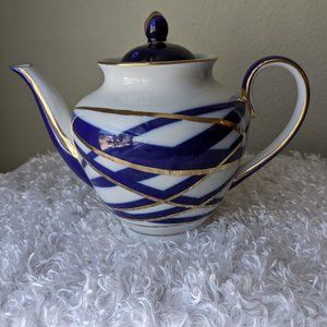 Imperial Porcelain Kell, Cocoon Teapot 3 Cup - First Quality Cobalt Unused